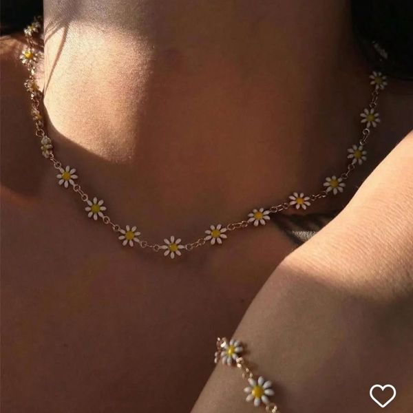 گردنبند استیل بابونه