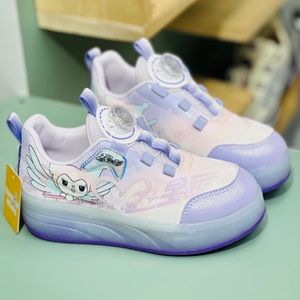 خرید اینترنتی قیمت کتونی دخترانه اسکیتی چراغدار طرح کرومی برند KIDS KING کد 4022802