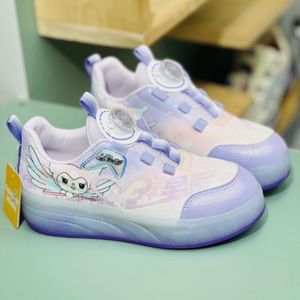 قیمت ارزان کتونی دخترانه اسکیتی چراغدار طرح کرومی برند KIDS KING کد 4022802