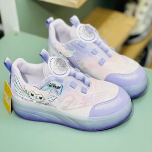 خرید اینترنتی قیمت کتونی دخترانه اسکیتی چراغدار طرح کرومی برند KIDS KING کد 4022802