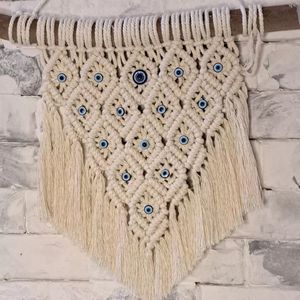 خرید اینترنتی دیوارکوب چشم نظر مکرومه بافی مدل هما