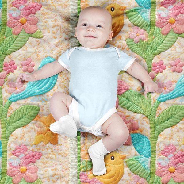 پارچه مخمل پارچه باما طرح 5 بعدی پرندگان کد 5013525