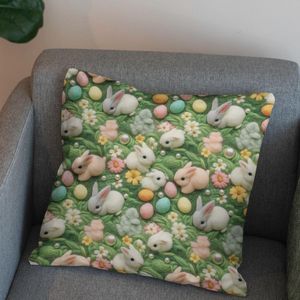 قیمت پارچه مخمل پارچه باما طرح 5 بعدی خرگوش بازیگوش کد 5013528