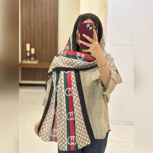 خرید آنلاین شال تابستانه گوچی تمام نخ