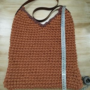 خرید اینترنتی کیف مکرومه کتان