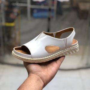 خرید آنلاین صندل زنانه طبی مدل پانتا رنگ سفید