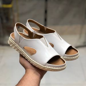 خرید انلاین صندل زنانه طبی مدل پانتا رنگ سفید