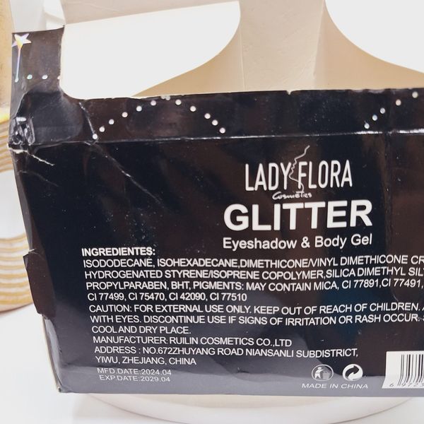 گلیتر مایع تیوپی طرح ماه و ستاره برند GLITTER
