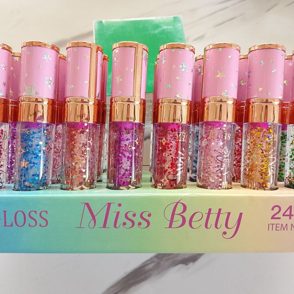 خرید اینترنتی لیپ گلاس شاین دار رنگی جذاب برند Miss Betty