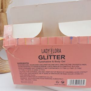 خرید آنلاین گلیتر تیوپی ترند مناسب چشم مو و بدن برند LADY FLOR