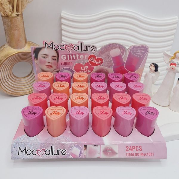 تینت لب ژله ای قلبی اکلیلی برند Moccallure