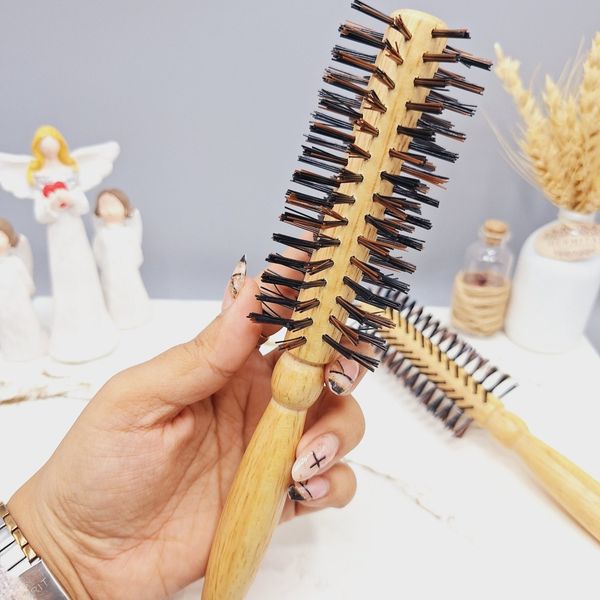 برس مو نسوز چوبی مدل پیچی