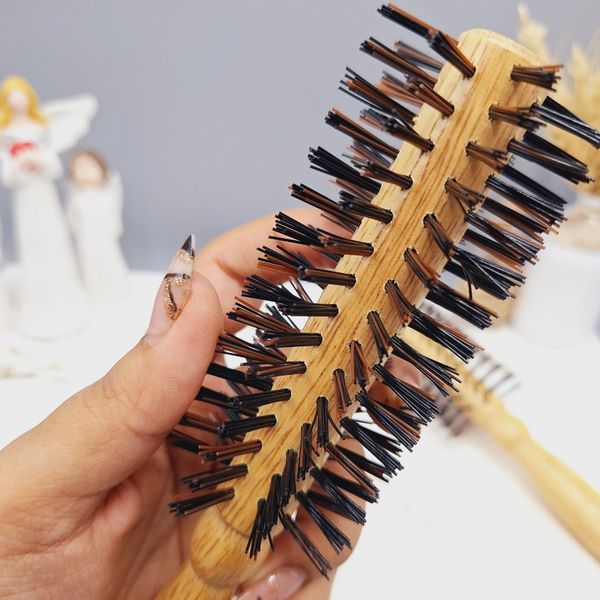 برس مو نسوز چوبی مدل پیچی