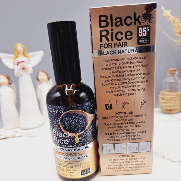 روغن مو تقویتی برنج سیاه برند راکو