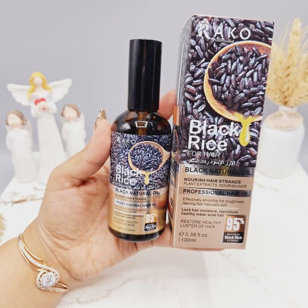 روغن مو تقویتی برنج سیاه برند راکو