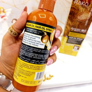 خرید انلاین اسپری دو فاز مدل روغن آرگان پروتیین حجم 250 میل برند راکو RAKO اصلی