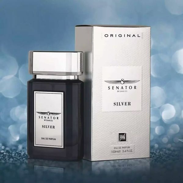 عطر ادکلن پر طرفدار مردانه سناتور سیلور نقره ایی جانوین - خنک - 100 میل