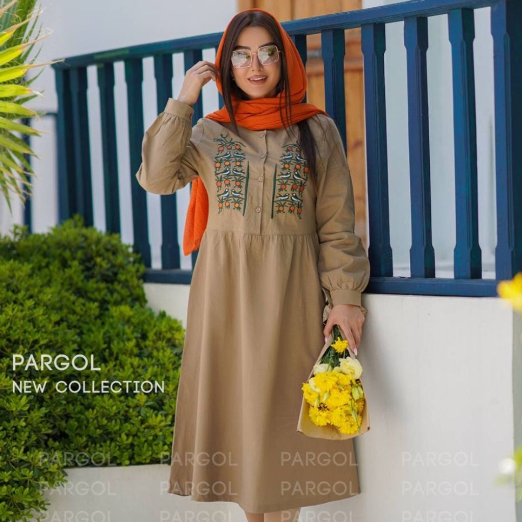 مشخصات پیراهن زنانه و دخترانه بلند هما