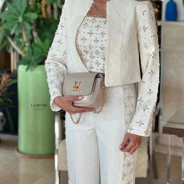 کراپ مجلسی و شلوار زنانه  مدل غزل