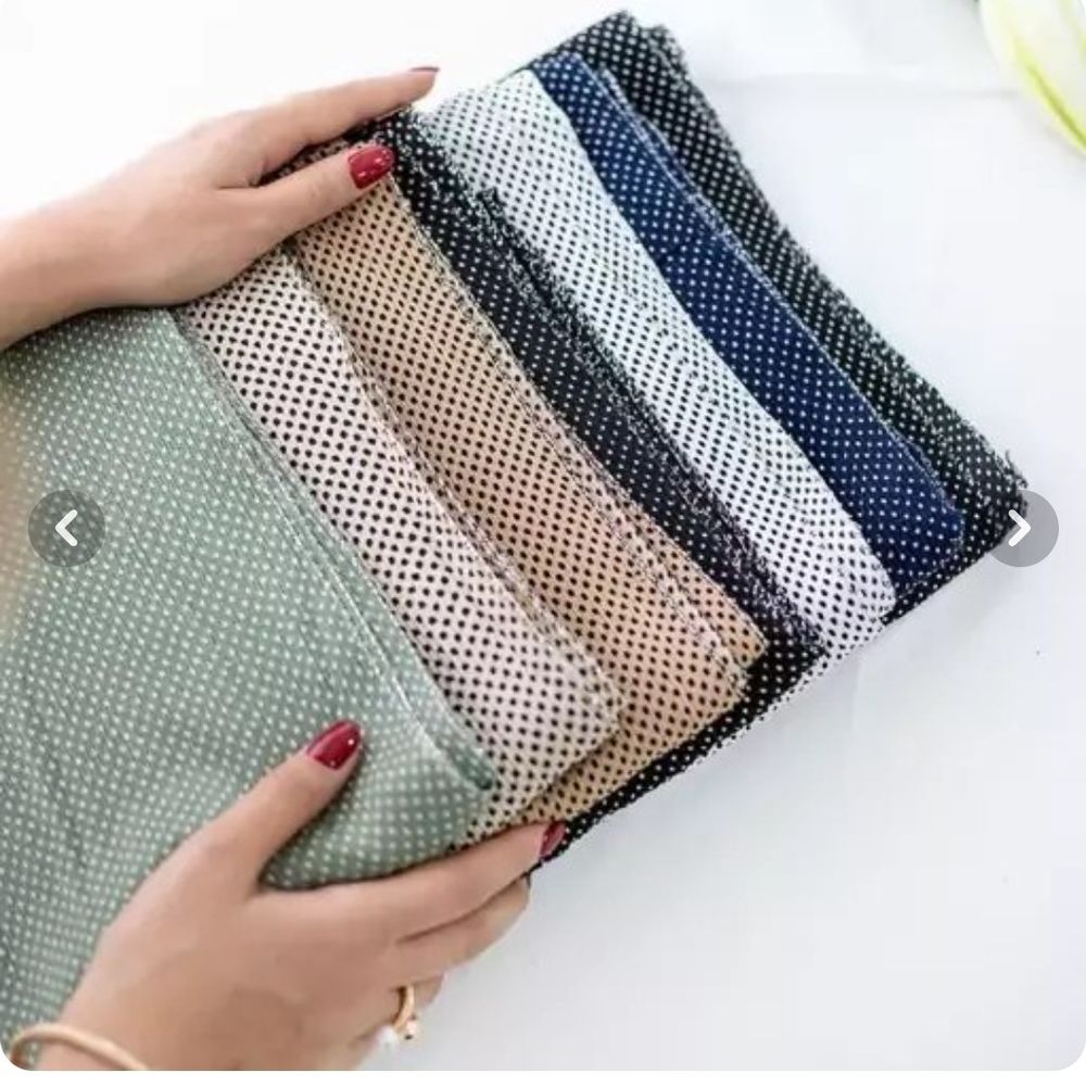 خرید آنلاین شال برشکا خال دار دور نقره ای