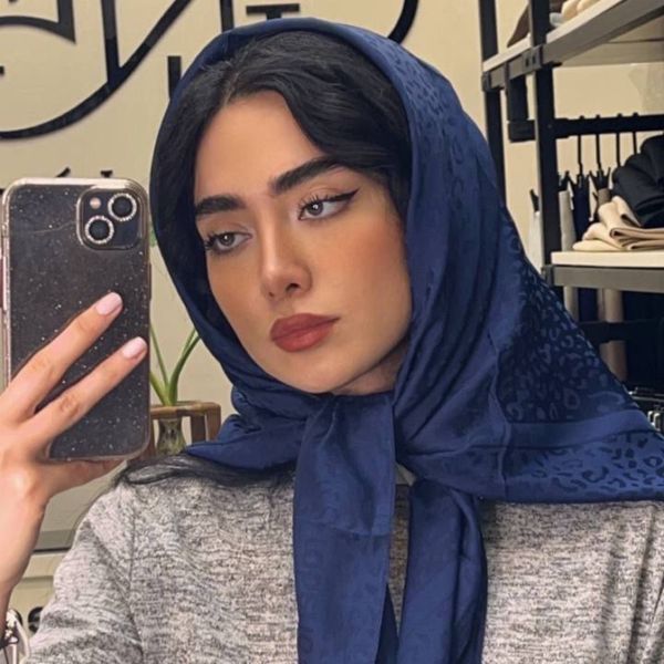 روسری زنانه ابریشم ترک کد 1059