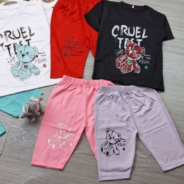 ست تیشرت شلوارک اسپرت بچگانه st28e