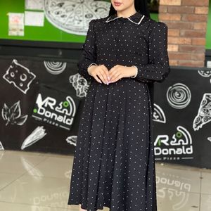 فروش اینترنتی پیراهن بلند خال خال آرا