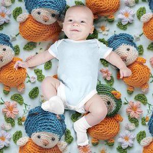 خرید اینترنتی پارچه مخمل پارچه باما طرح 5 بعدی آدم برفی کد 5013533