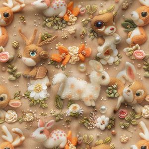 پارچه مخمل پارچه باما طرح 5 بعدی فانتزی کد 5013535