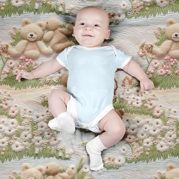 پارچه مخمل پارچه باما طرح 5 بعدی خرس زمستونی کد 5013538