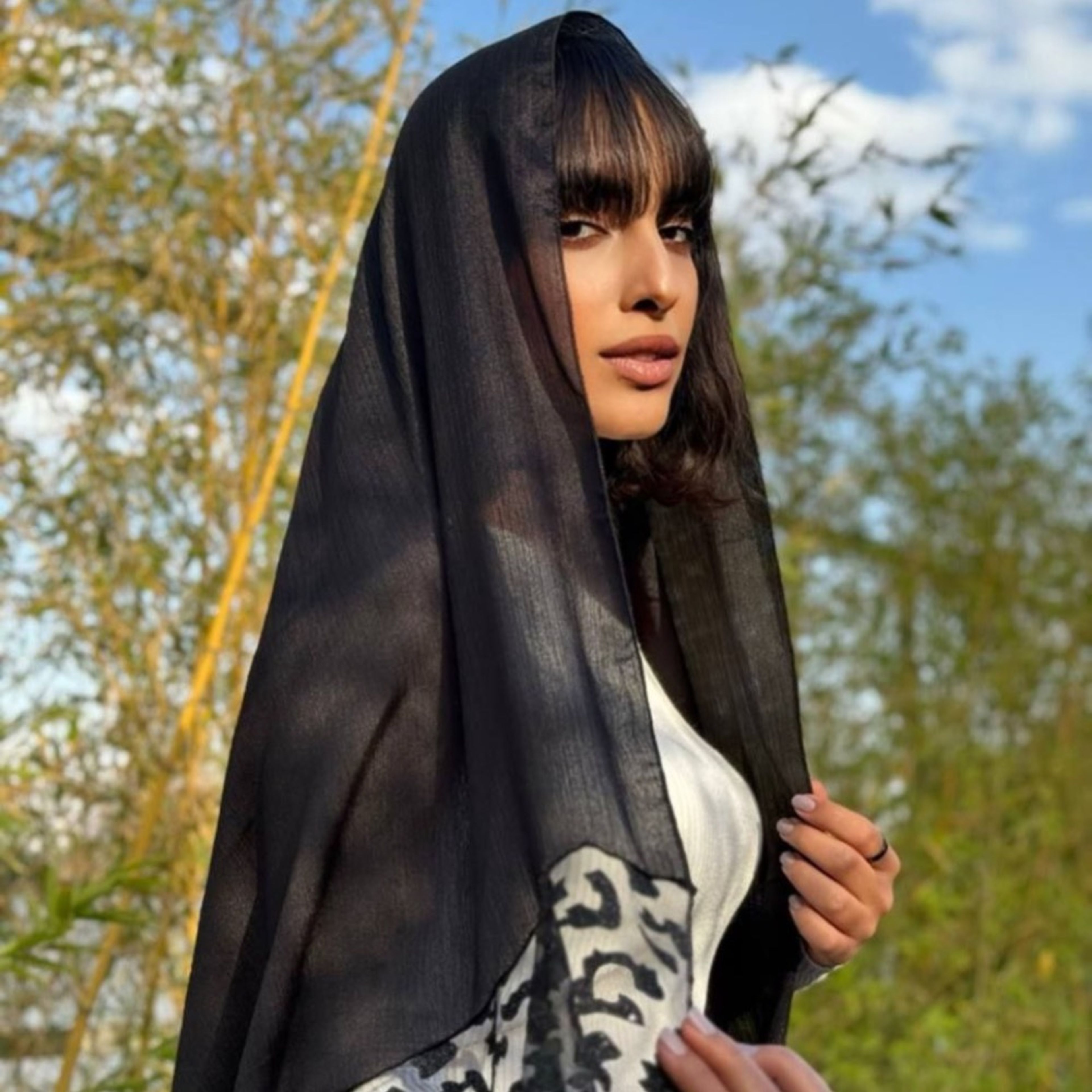 خرید آنلاین شال مجلسی منگوله دار کد 1065