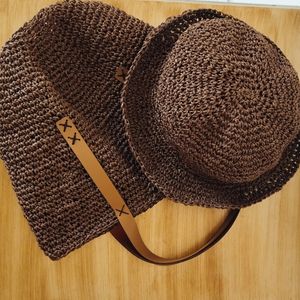خرید اینترنتی ست کیف و کلاه رافیا