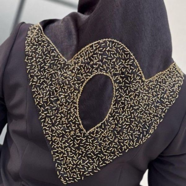 روسری جواهر دوزی مشکی