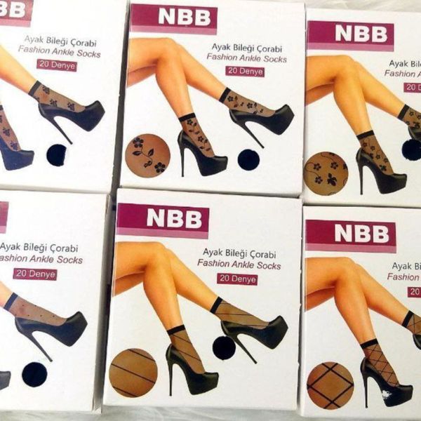 جوراب دو ربع زنانه برند NBB