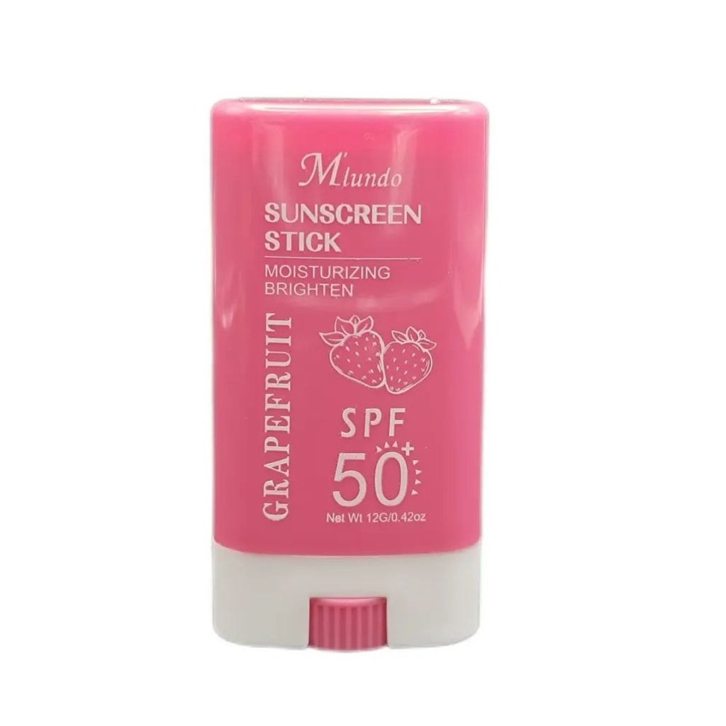 قیمت ارزان ضد آفتاب استیکی مرطوب کننده و روشن کننده مدل توت فرنگی SPF 50 میندو Miundo