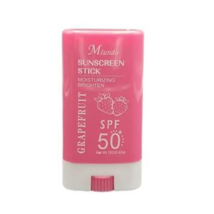 قیمت ارزان ضد آفتاب استیکی مرطوب کننده و روشن کننده مدل توت فرنگی SPF 50 میندو Miundo