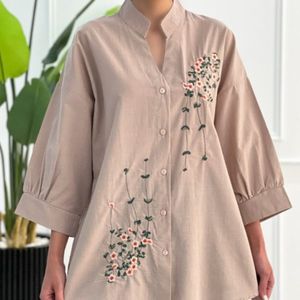 خرید اینترنتی شومیز مانتویی مینو