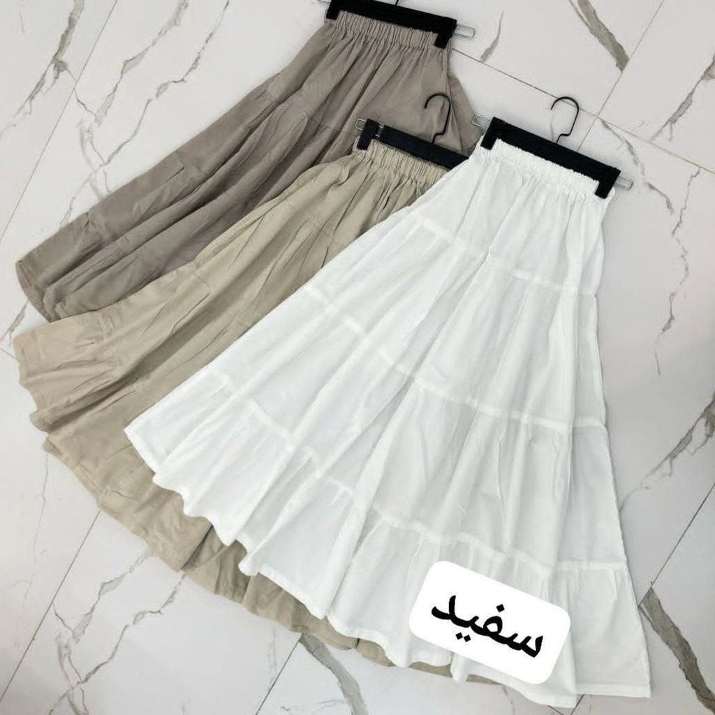 خرید اینترنتی دامن رنگی رنگی زنانه