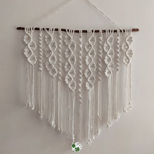 خرید آنلاین دیوارکوب مکرومه گل شیپوری طرح اختصاصی چشم نواز