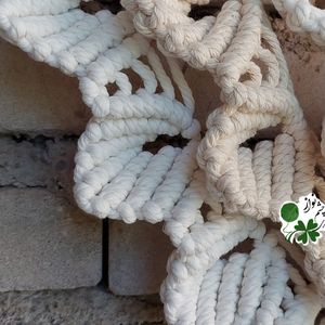 قیمت دیوارکوب مکرومه بافی طرح گلهای شیپوری طرح اختصاصی چشم نواز
