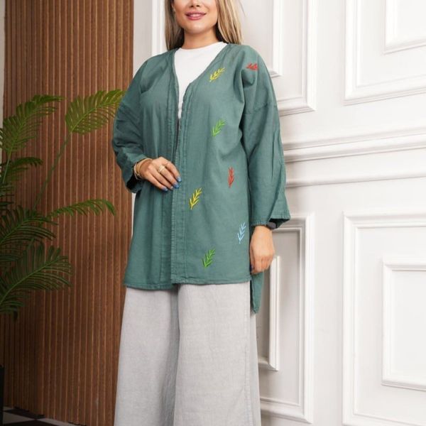 مانتو زنانه سایز بزرگ الیاف