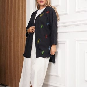 خرید اینترنتی مانتو زنانه سایز بزرگ الیاف