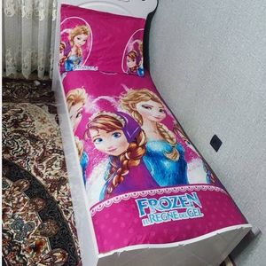 خرید اینترنتی روتختی یک نفره السا و انا روتختی دخترانه السا انا روکش تشک صورتی السا و آنا