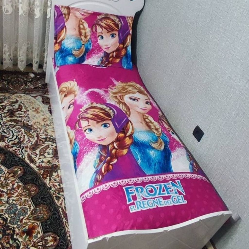 فروش اینترنتی روتختی یک نفره السا و انا روتختی دخترانه السا انا روکش تشک صورتی السا و آنا