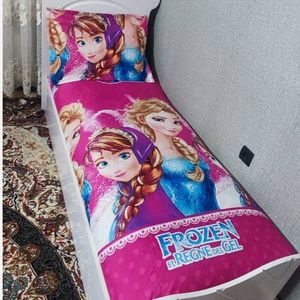 خرید انلاین روتختی یک نفره السا و انا روتختی دخترانه السا انا روکش تشک صورتی السا و آنا