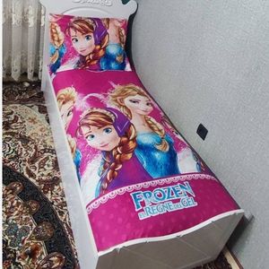 فروش اینترنتی روتختی یک نفره السا و انا روتختی دخترانه السا انا روکش تشک صورتی السا و آنا