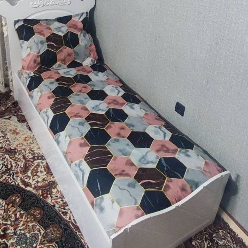 مشخصات روتختی یک نفره ملحفه یک نفره شیش ضلعی صورتی گلبهی