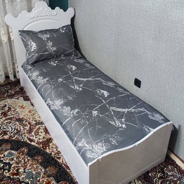 روتختی یک نفره طوسی سفید روکش تشک یکنفره طوسی