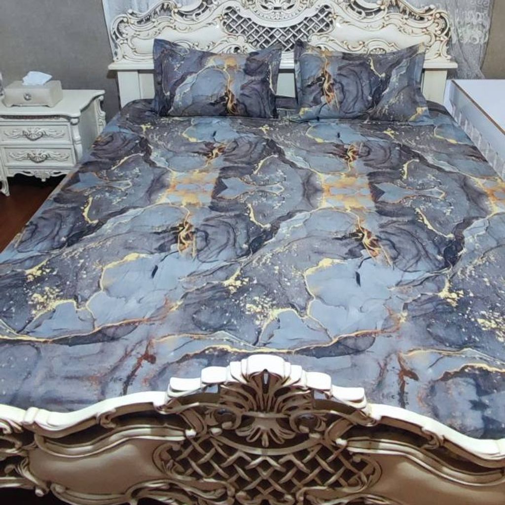 قیمت ارزان روتختی دونفره طرح سنگی 