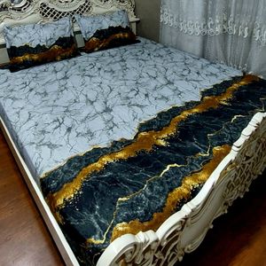خرید آنلاین روتختی دونفره ملحفه کشدار تشک خوشخواب سنگی